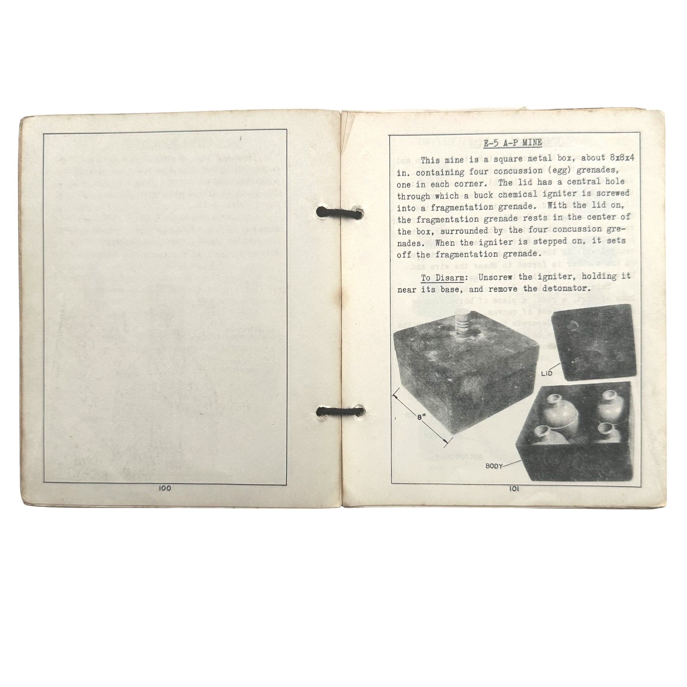 Original WWII US Army Mines and Charges Used by the German Army Manual – December 1944 - Afbeelding 3
