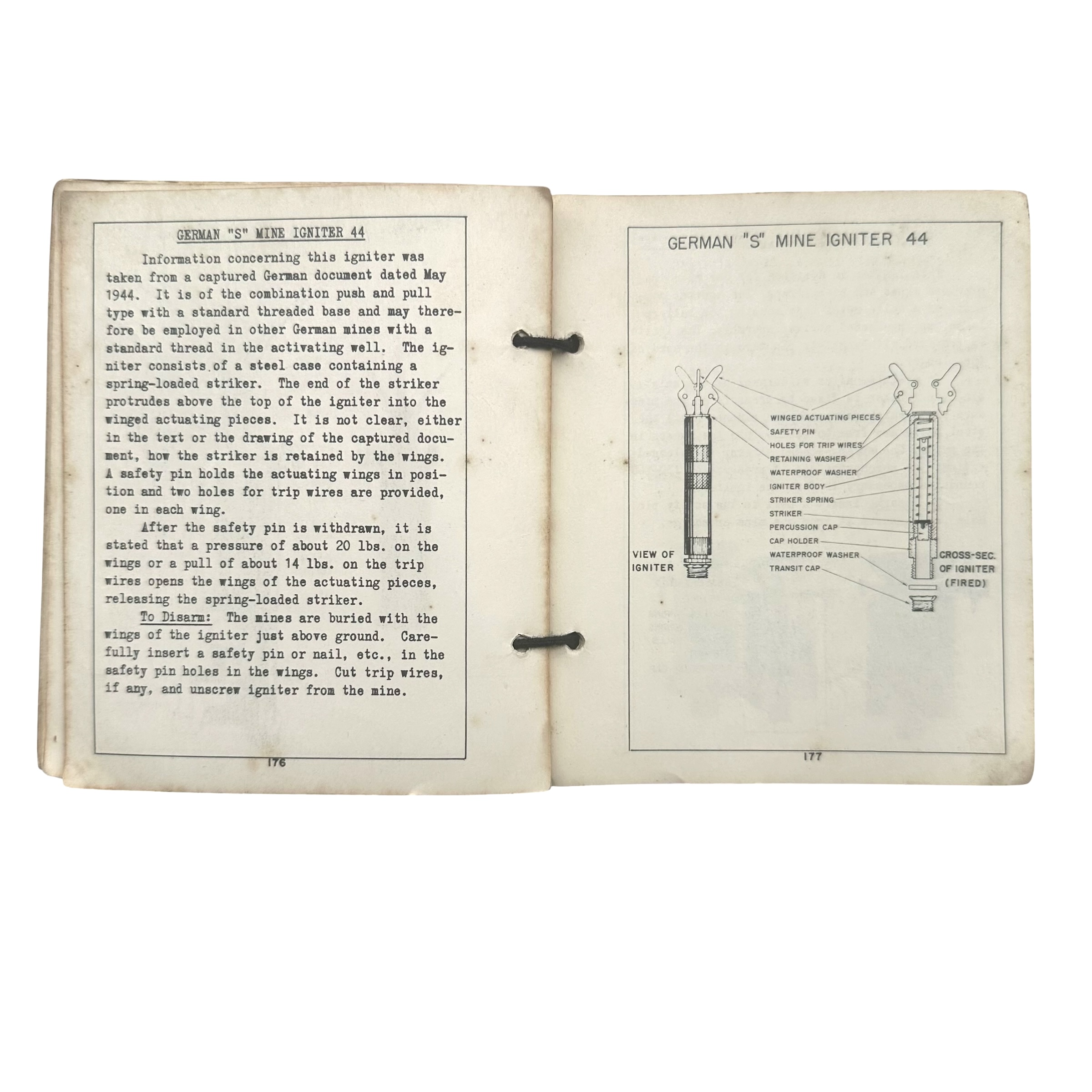 Original WWII US Army Mines and Charges Used by the German Army Manual – December 1944 - Afbeelding 6
