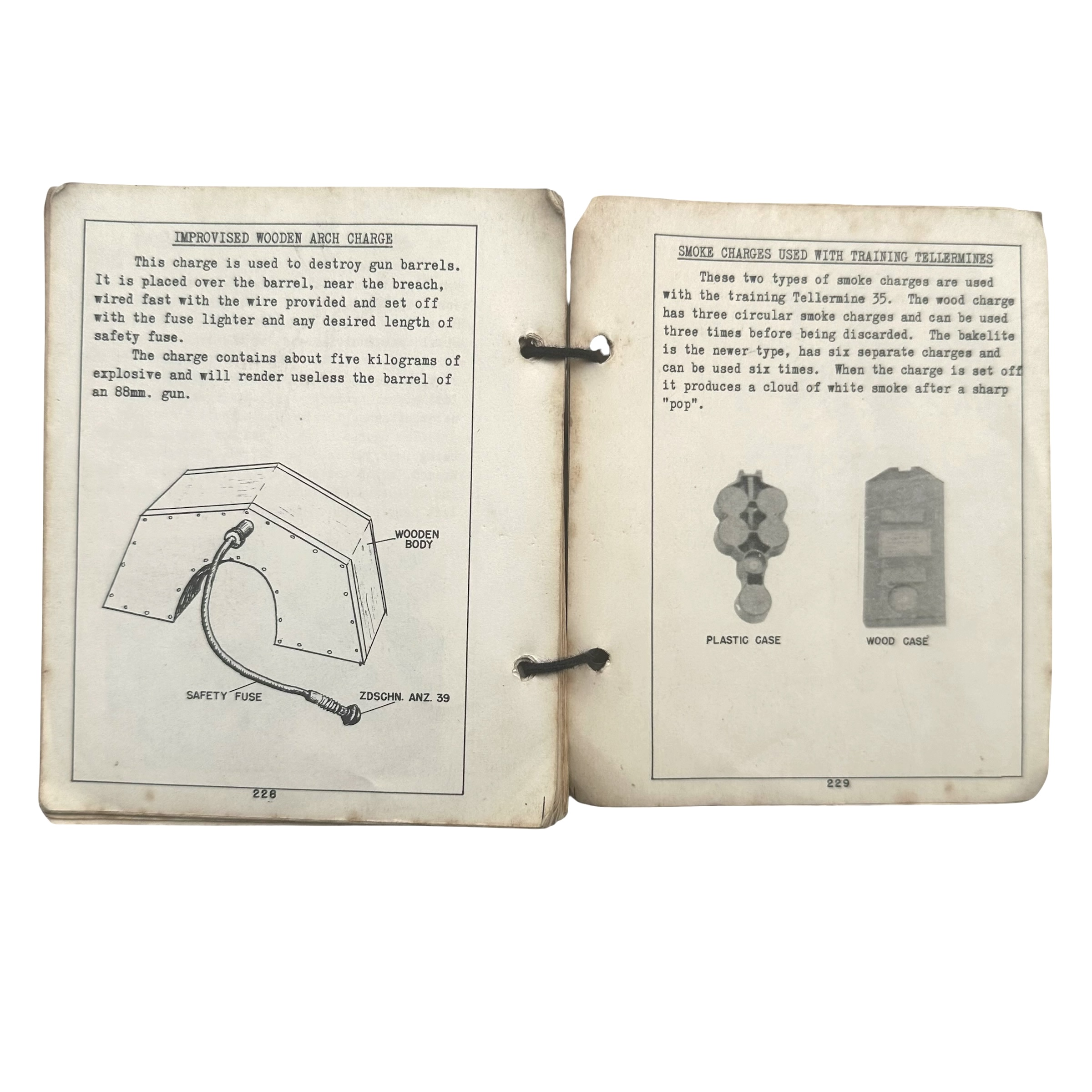 Original WWII US Army Mines and Charges Used by the German Army Manual – December 1944 - Afbeelding 9