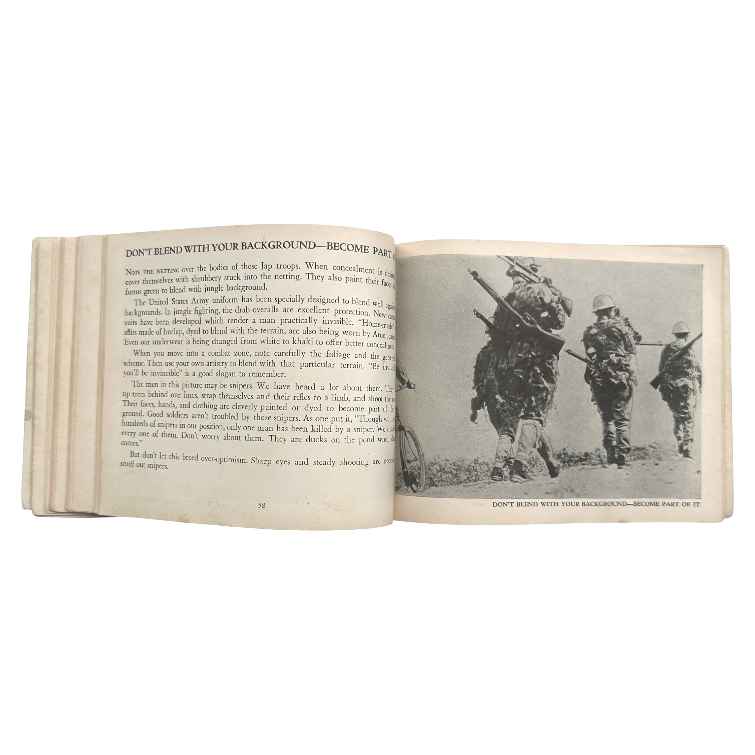 Original WWII US 'The Jap Soldier' Illustrated Military Intelligence Booklet - Afbeelding 9