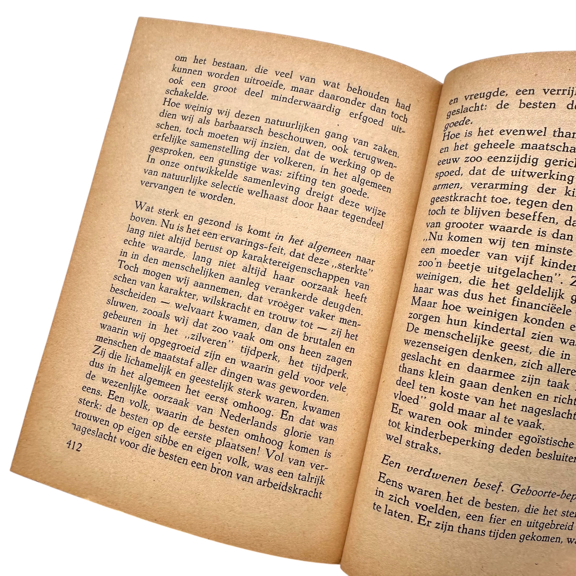 Original WWII Dutch Collaboration Racial Ideology Book 'Ras en Toekomst' Dr. G.W. Hylkema 1944 - Afbeelding 7