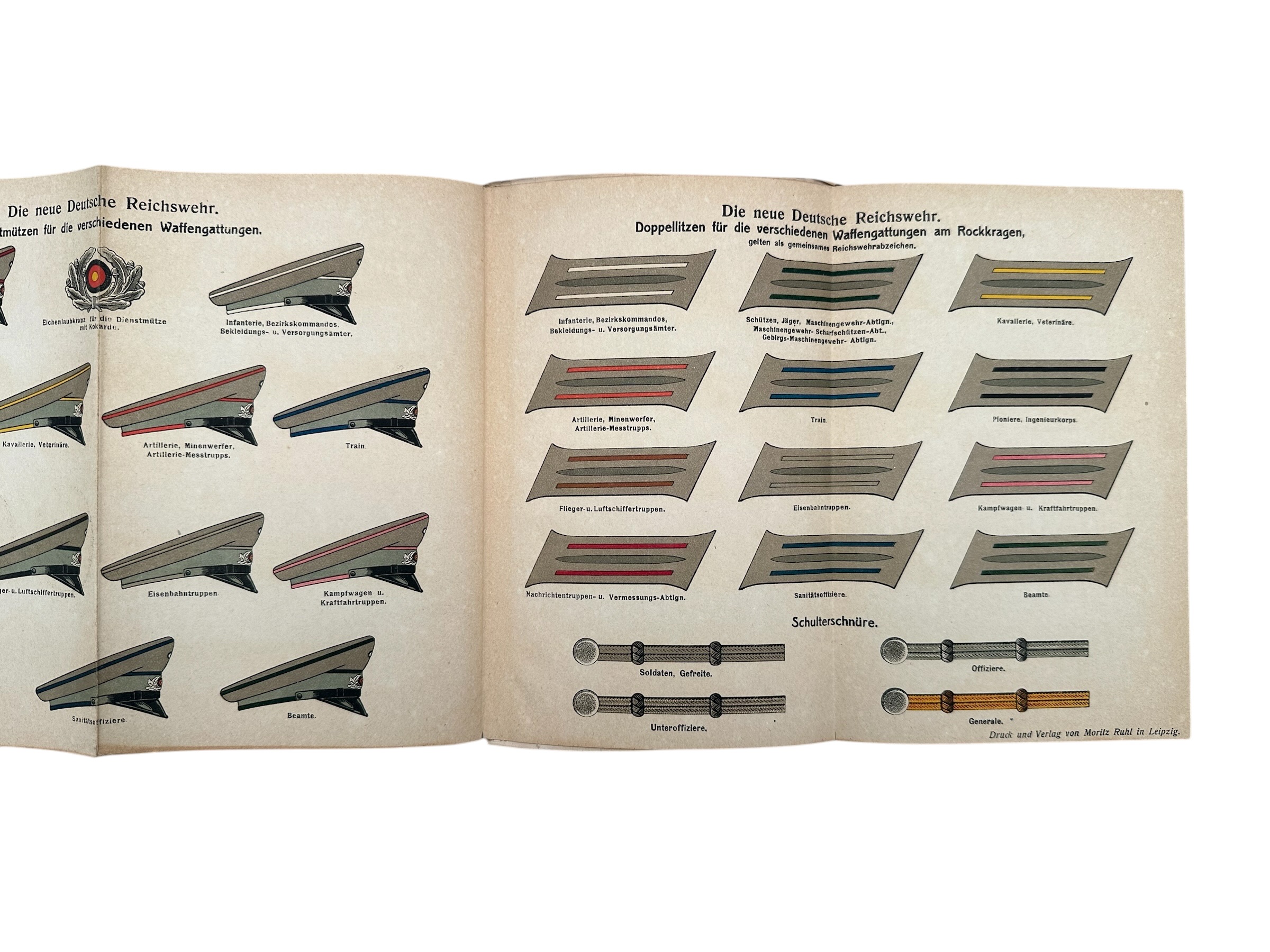 Original 1919 German Reichswehr & Freikorps Uniform and Insignia Reference Books by Moritz Ruhl - Steinhauer & Lück, Lüdenscheid