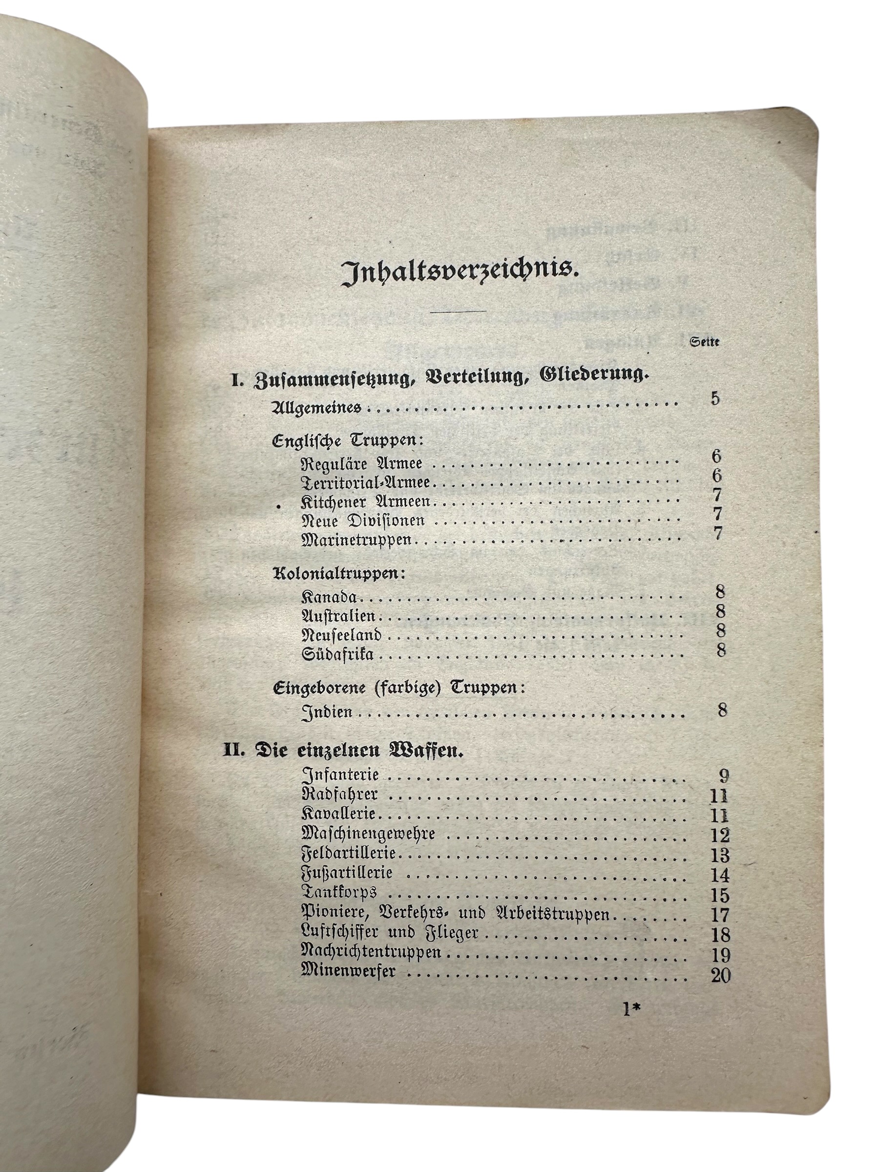 Original WW1 German Military Intelligence Book British Army 1918 – Nur für den Dienstgebrauch - Afbeelding 3