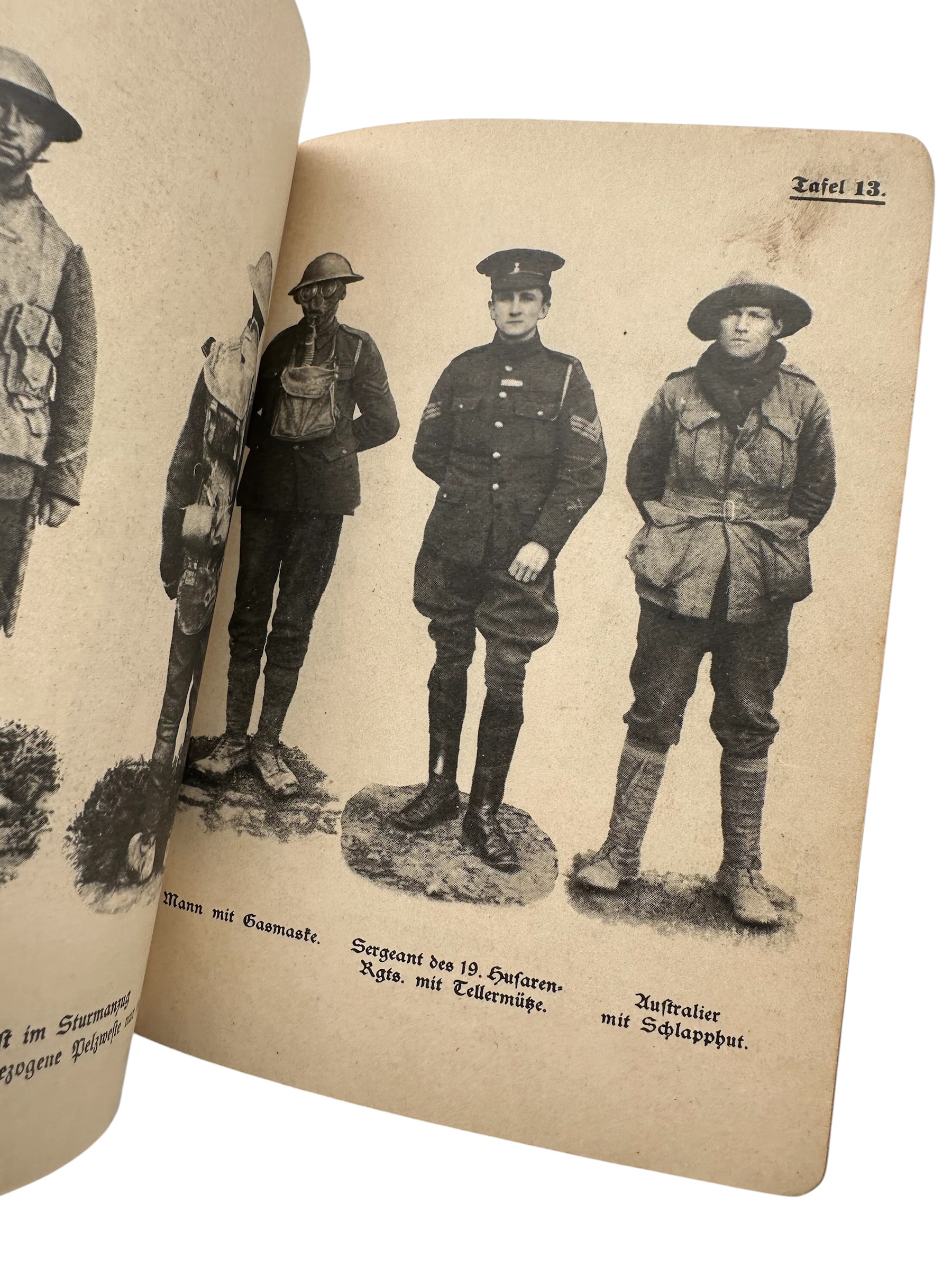 Original WW1 German Military Intelligence Book British Army 1918 – Nur für den Dienstgebrauch - Afbeelding 6