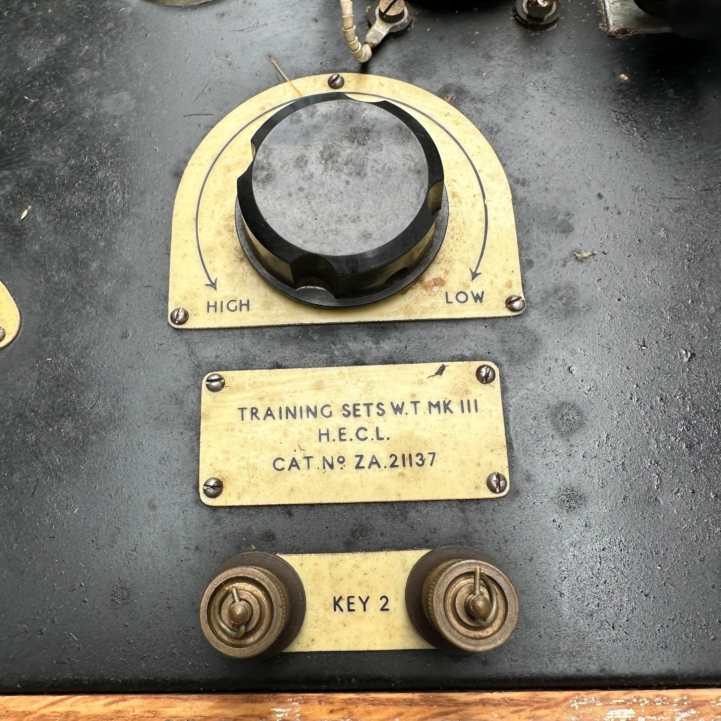 Original WWII British Army Wireless Training Set W.T. Mk III Morse Code Training Equipment with Morse Keys - Afbeelding 10