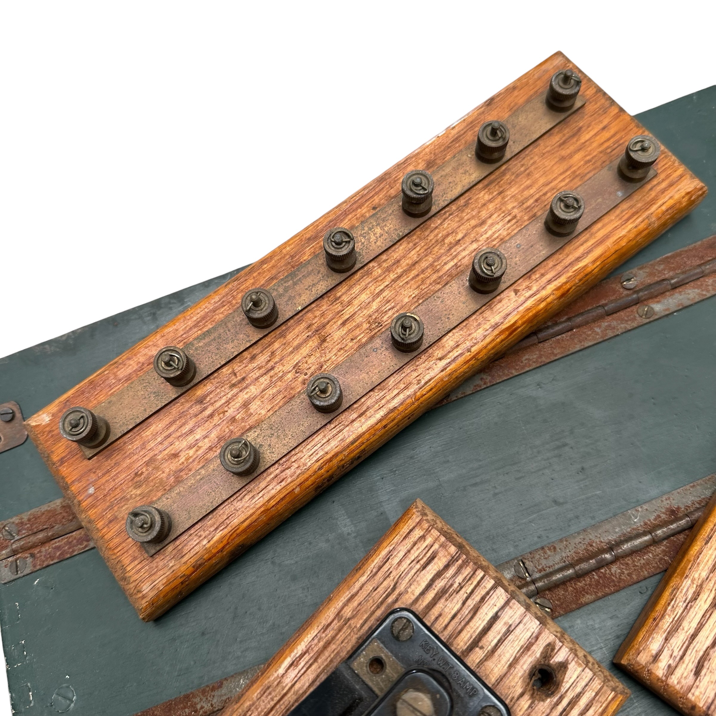 Original WWII British Army Wireless Training Set W.T. Mk III Morse Code Training Equipment with Morse Keys - Afbeelding 9