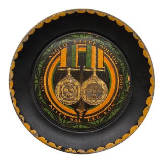 5. Original 1939 Dutch Boer War commemorative wall plate Plateelbakkerij Schoonhoven Anglo-Boere Oorlog 1899-1902 South Africa.