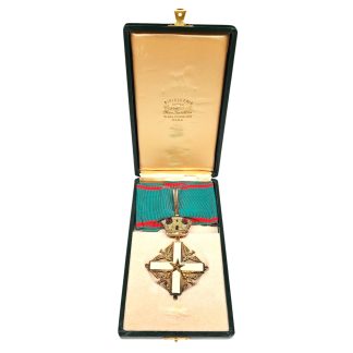 Commandeurskruis Orde van Verdienste van de Italiaanse Republiek in originele foedraal, 1951