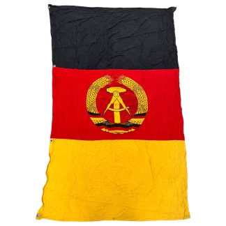 Original Cold War East German DDR Double-Sided State Banner Early Model