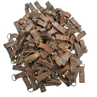Original pre 1940 French army belt loops with D-ring equipment.