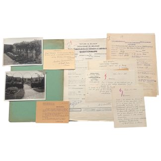 Origineel Belgisch Rode Kruis documentenarchief van ambulancière Madeleine Vanderschelde, 1936-1944