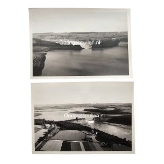 Original WWII British RAF Dam Busters aerial photographs No. 617 Squadron Guy Gibson Operation Chastise Möhne Eder Dam May 1943.