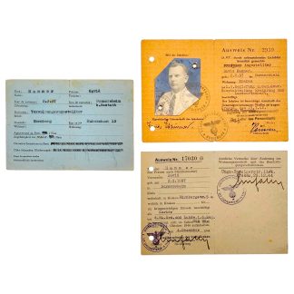 Set Duitse identiteitsdocumenten van David Hammer, bezet Polen, Krakau