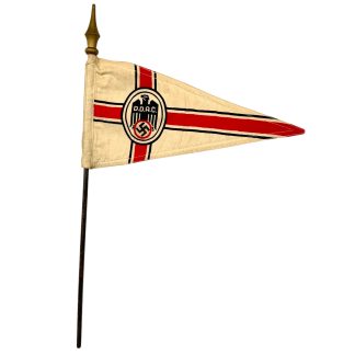 Origineel WWII Duits DDAC vaantje met adelaar embleem op stok