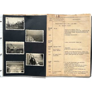 Origineel WWII Duits Kriegsmarine Kriegstagebuch mijnenveger M 7 van de 1. Minensuchflottille, 1939–1940, U-bootbestrijding.