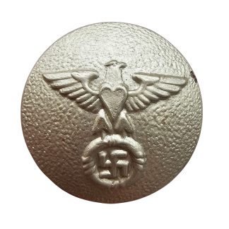 Original WWII German NSDAP uniform button metal political leader button eagle swastika rear shank German militaria