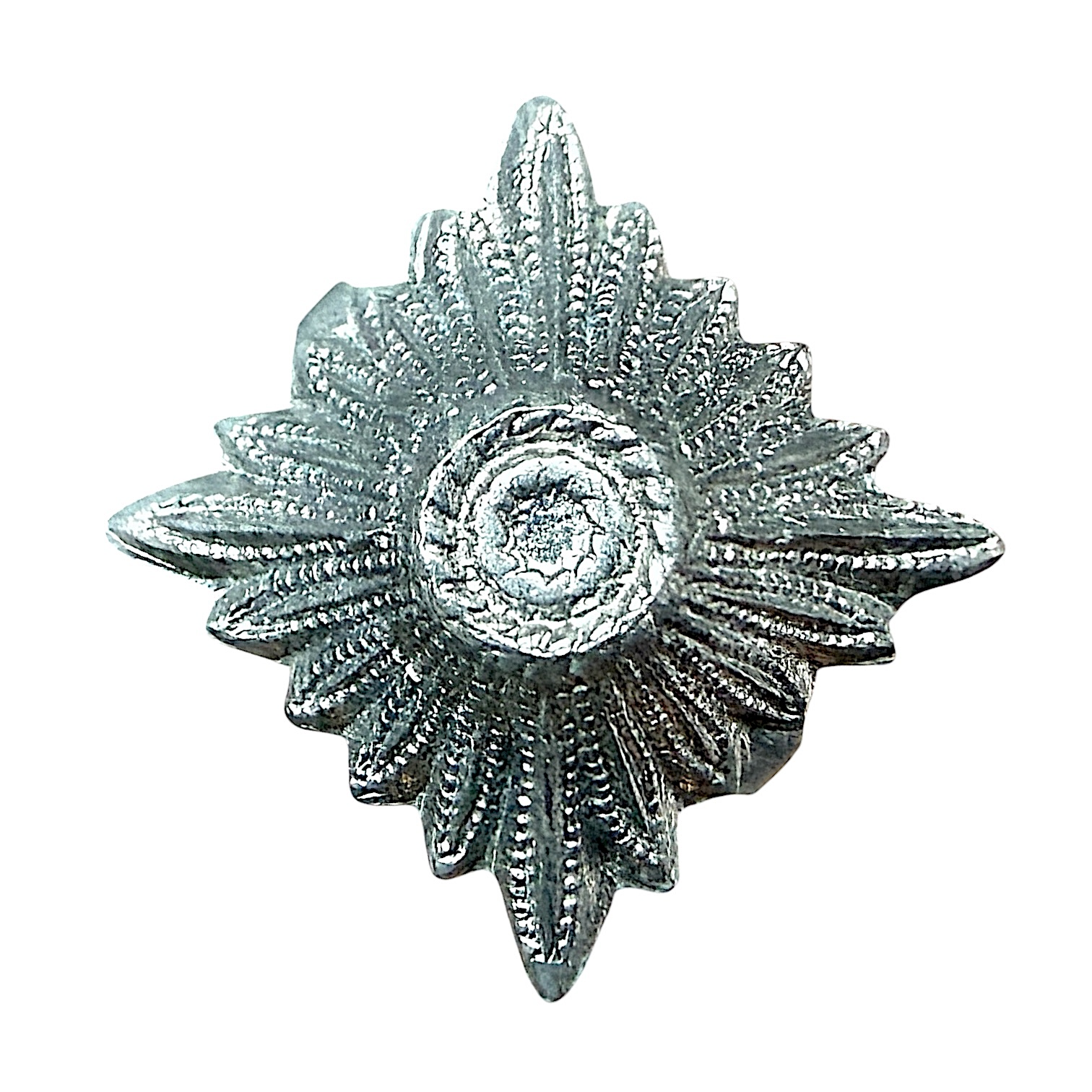 Origineel WWII Duits rangster (pip) van 10 mm voor kraagspiegel of schouderstuk