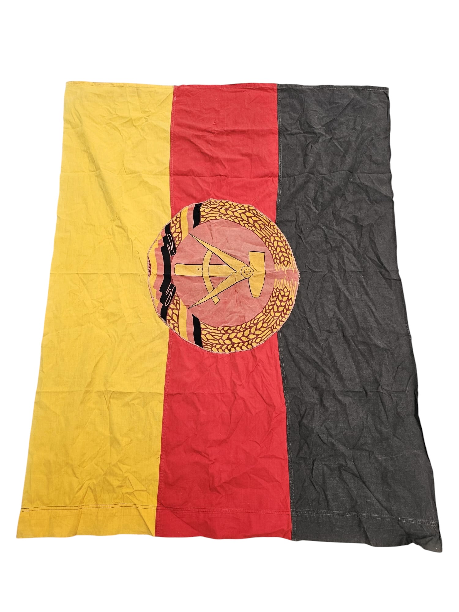 Original East German DDR early National Flag - Afbeelding 2
