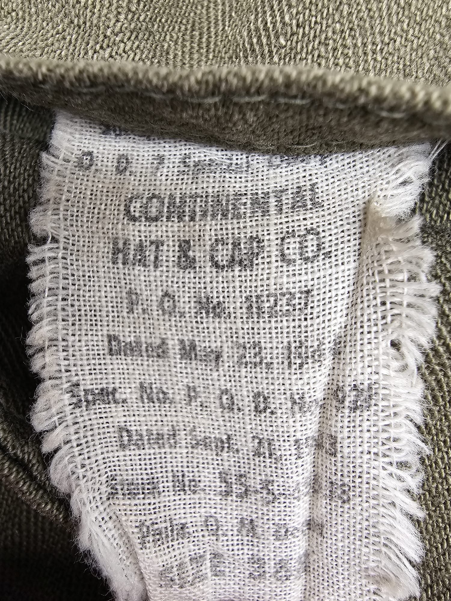 Original WWII US army HBT coveralls 14th Armored Division, May 1944 - Afbeelding 2