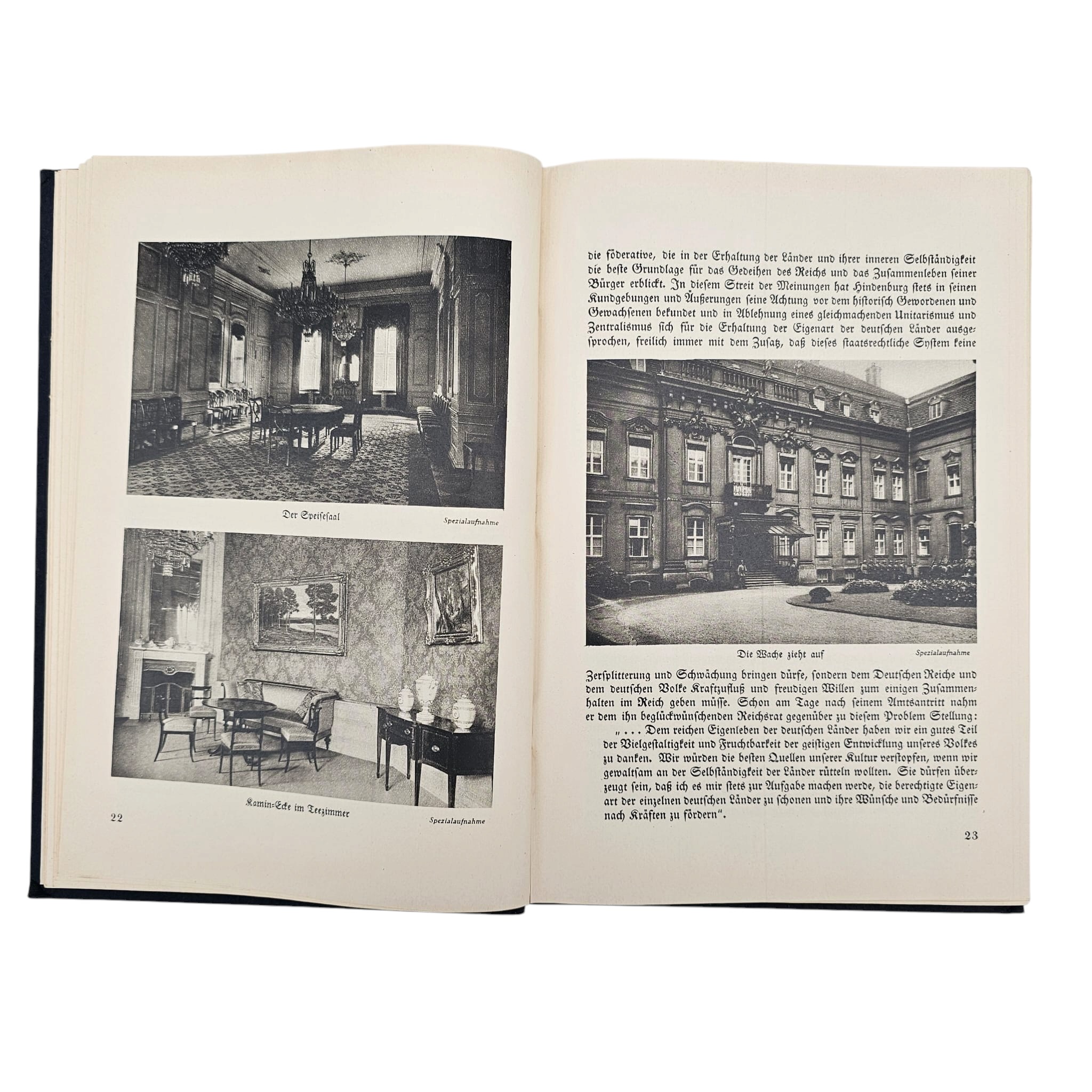 Original German book 'Reichspräsident Hindenburg' published by the Hindenburg Foundation and printed in 1927 by Otto Stollberg Publishers in Berlin - Afbeelding 5