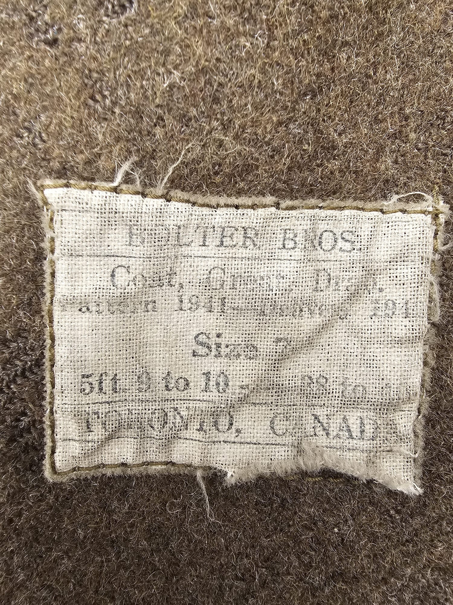 Original WWII Canadian 1942 Dated 1941 Pattern Greatcoat - Afbeelding 6
