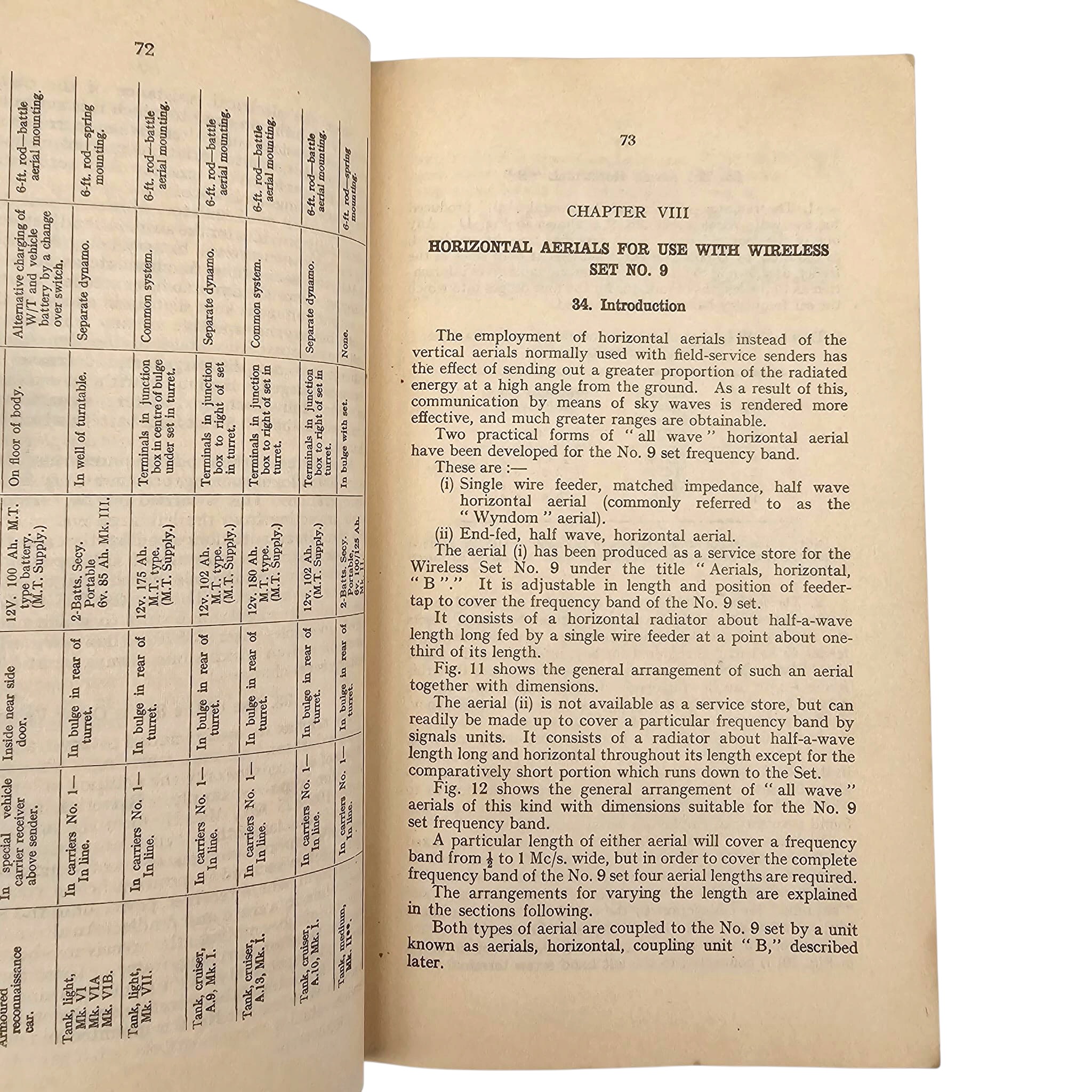 Original WWII British manual Signal Training Volume III, Pamphlet No. 25: Wireless Set No. 9 from 1940 - Afbeelding 9