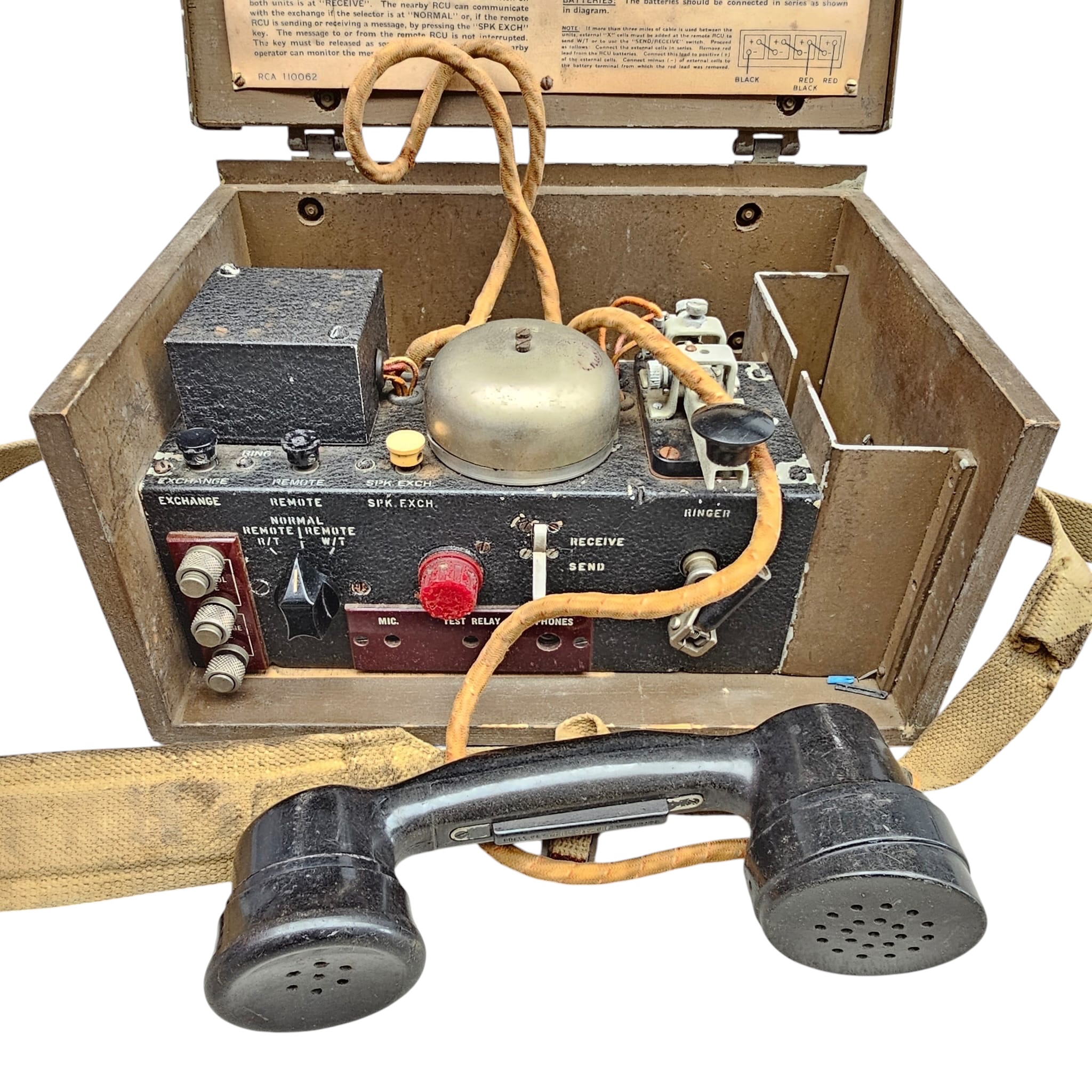 Original WWII Wireless Remote Control Unit No. 1 (Canadian) from World War II, manufactured by the RCA Victor Company Limited in 1944 - Afbeelding 9