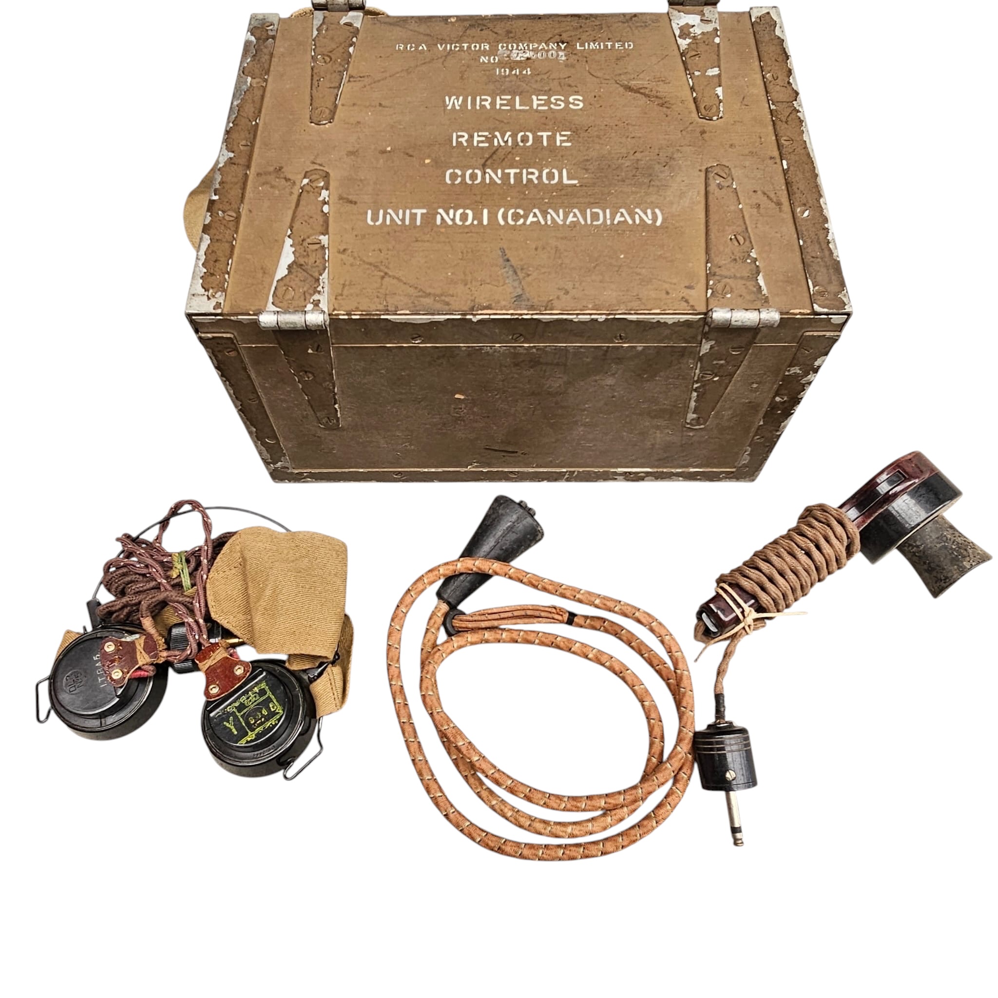 Original WWII Wireless Remote Control Unit No. 1 (Canadian) from World War II, manufactured by the RCA Victor Company Limited in 1944 - Afbeelding 8