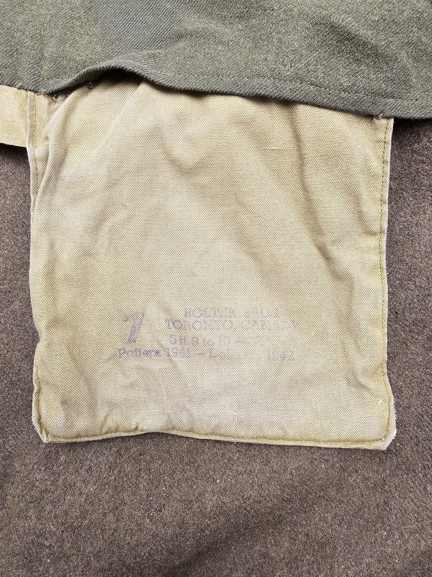Original WWII Canadian 1942 Dated 1941 Pattern Greatcoat - Afbeelding 7