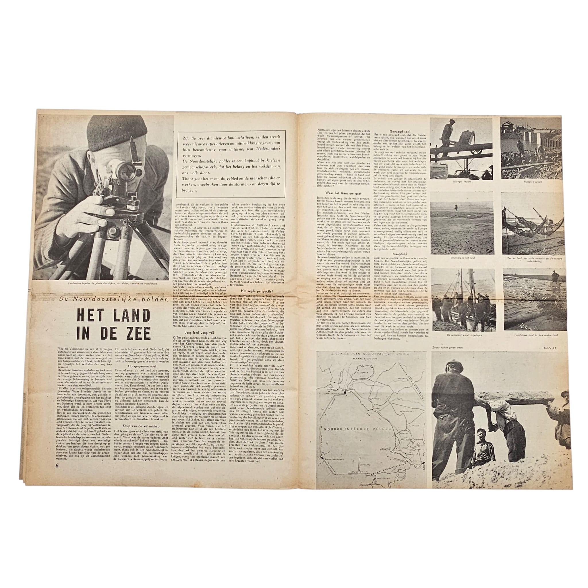 Original WWII Dutch Storm SS Newspaper 28 April 1944 - Afbeelding 5