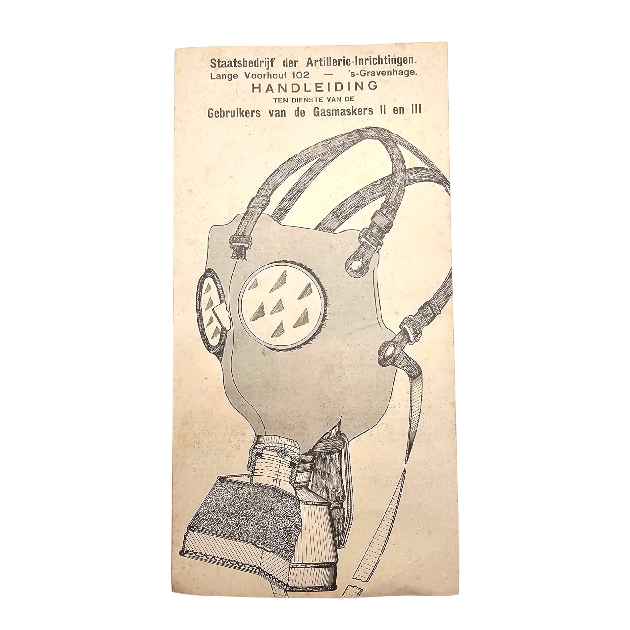 Original Dutch 1939 Gas Mask Gasmaskergelaatstuk III - Afbeelding 4