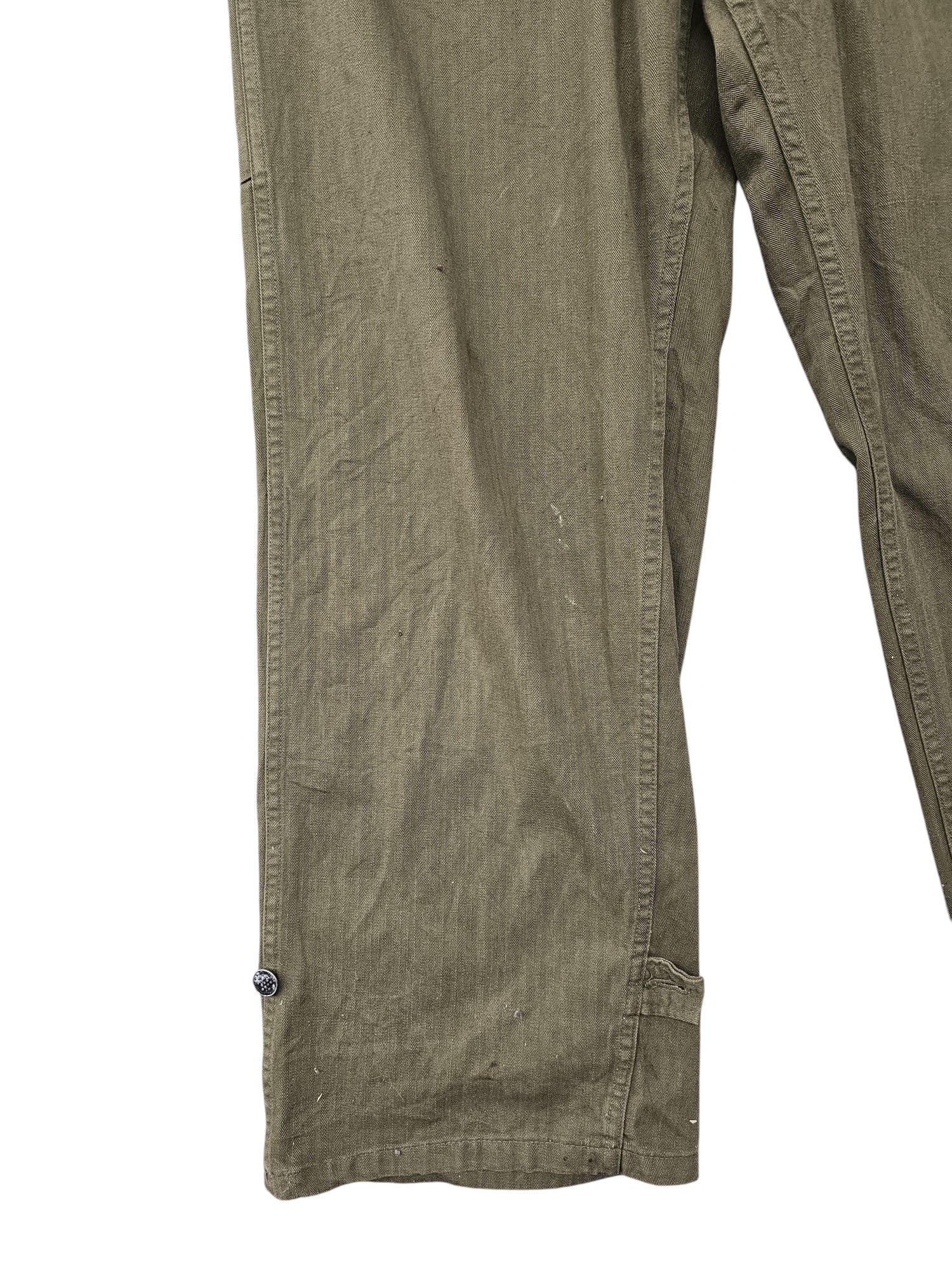 Original WWII US army HBT coveralls 14th Armored Division, May 1944 - Afbeelding 8